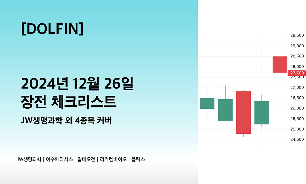 🐬[DOLFIN] 12월 26일 장전 체크리스트의 썸네일 이미지