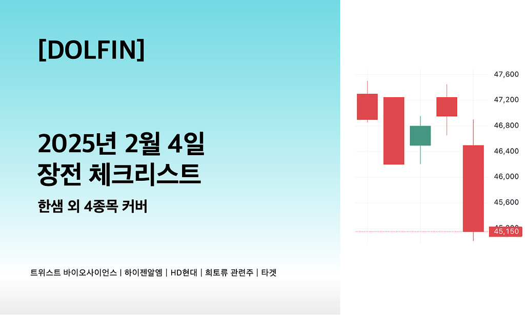 🐬[DOLFIN] 2월 4일 장전 체크리스트의 썸네일 이미지