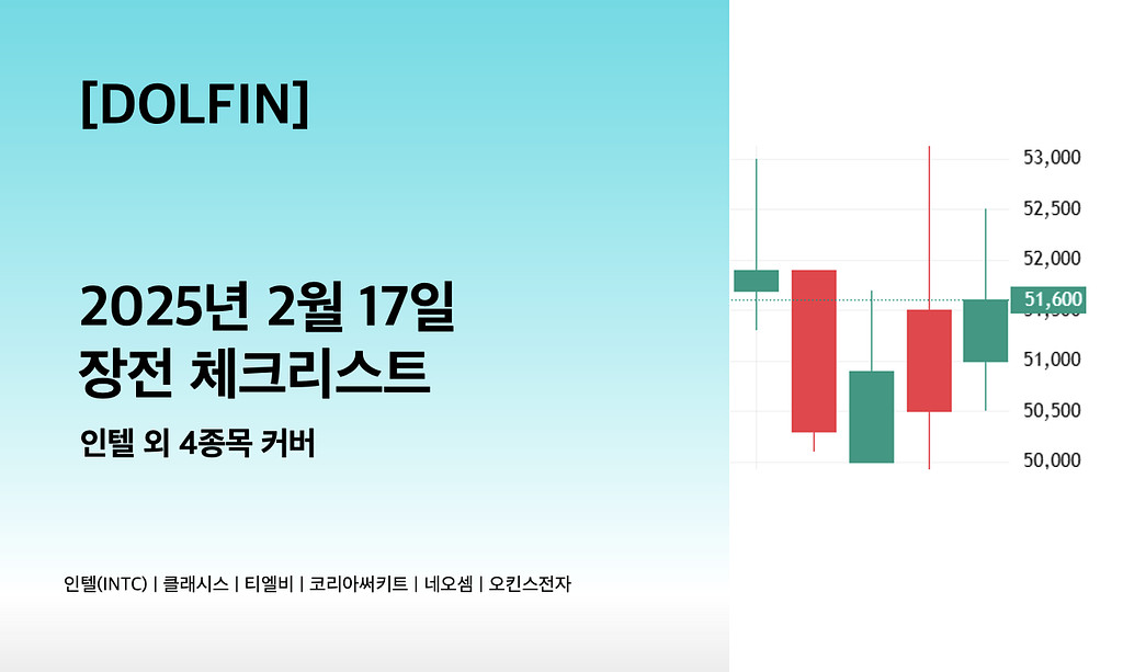 🐬[DOLFIN] 2월 17일 장전 체크리스트의 썸네일 이미지