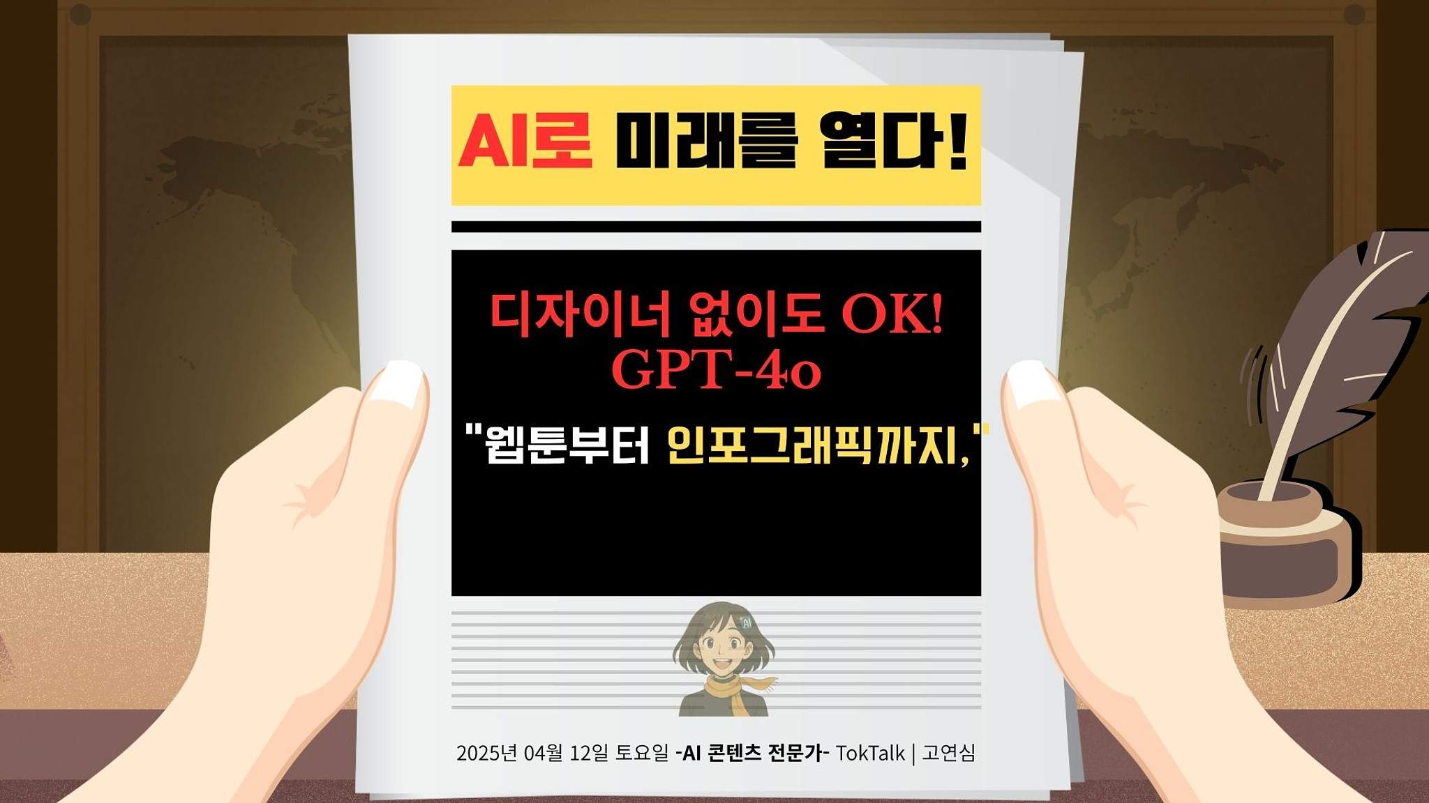 디자이너 없이도 OK! GPT-4o!! “웹툰부터 인포그래픽까지, 의 썸네일 이미지