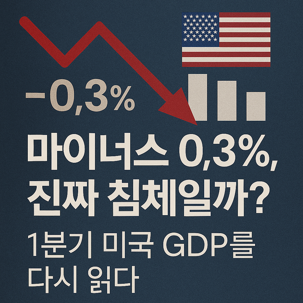 [은호레터]“마이너스 0.3%, 진짜 침체일까?” — 1분기 미국 GDP를 다시 읽다의 썸네일 이미지