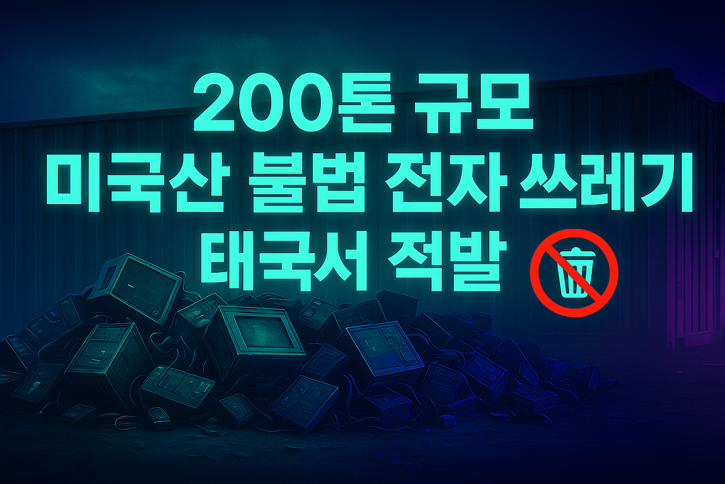 "200톤 규모 미국산 불법 전자쓰레기, 태국서 적발 🚯" 外 (2025.05.16)의 썸네일 이미지