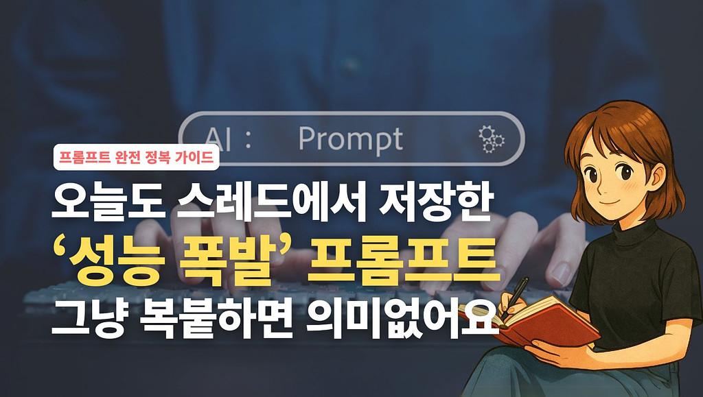 "같은 내용, 다른 말투 > 다른 결과” 프롬프트 복+붙보다 중요한 건의 썸네일 이미지
