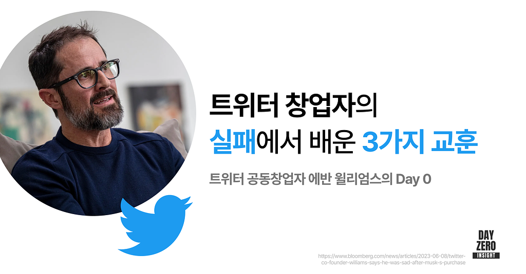 💬 트위터 창업자의 실패에서 배운 3가지 교훈의 썸네일 이미지