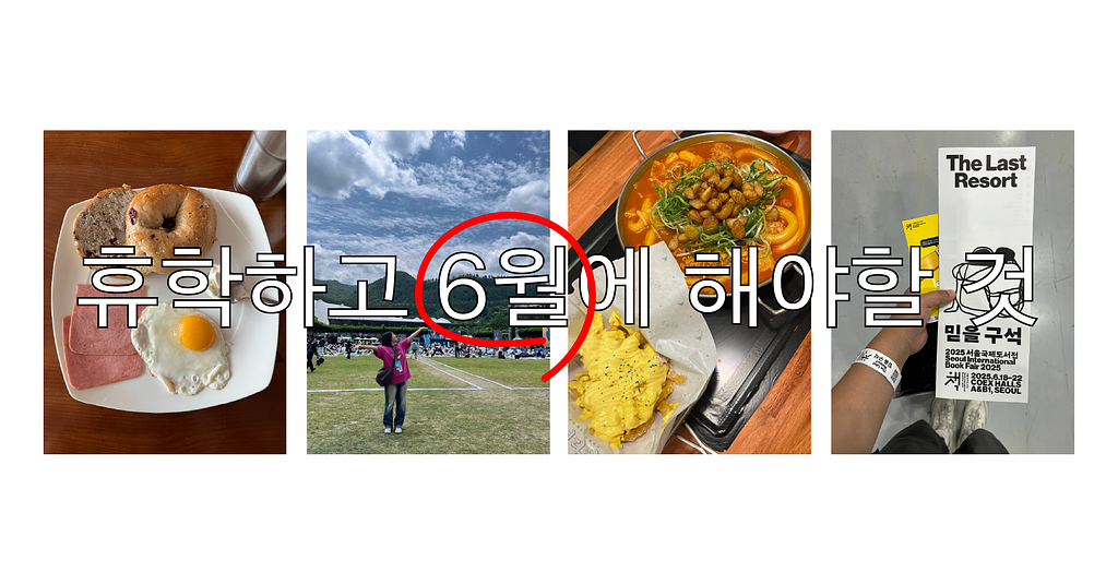 🐝 [6월편] 휴학하고 해야할 것 LIST의 썸네일 이미지