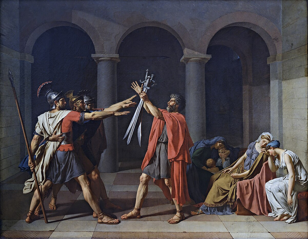 자크 루이 다비드 / 호라티우스 형제의 맹세 (The Oath of the Horatii) / 1784 /루브르 박물관