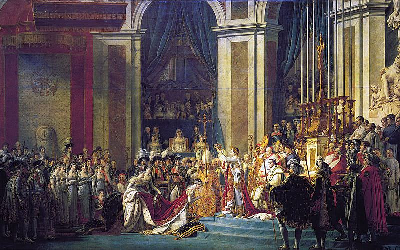 나폴레옹의 대관식(The Coronation of Napoleon) / 자크 루이 다비드의 대형 작품 / 1807 / 루브르 박물관&nbsp;