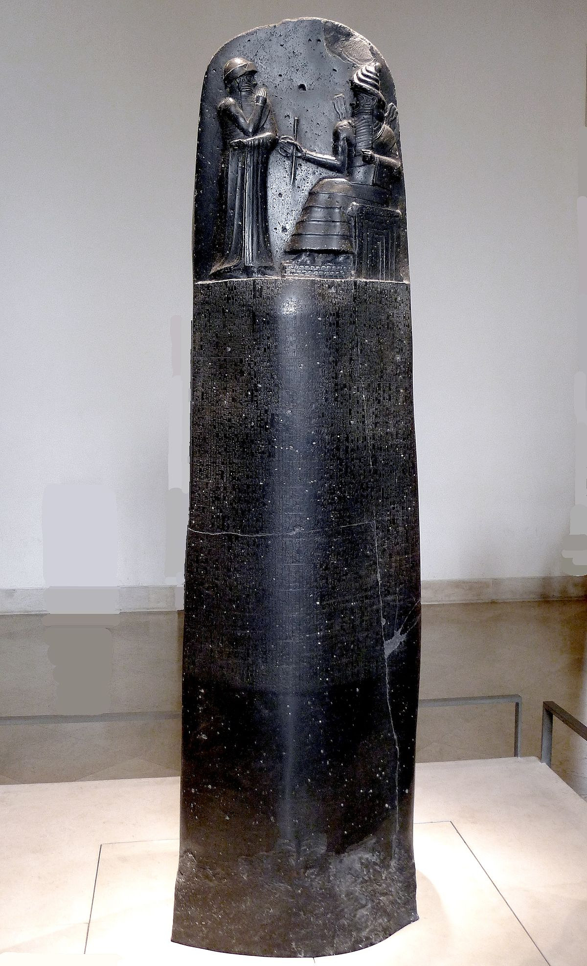 함무라비 법전 석비 (Code of Hammurabi) / 기원전 18세기/ 루브르 박물관