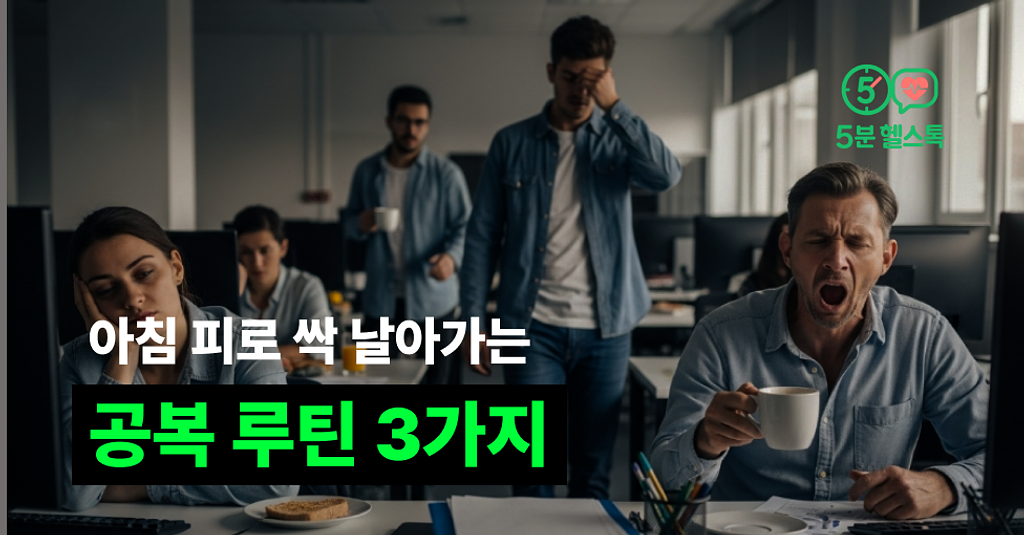아침 피로 싹 날아가는 공복 루틴 3가지의 썸네일 이미지