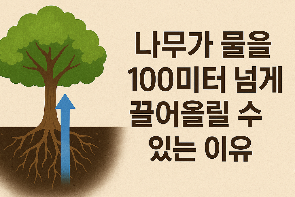 나무가 물을 100미터 넘게 끌어올릴 수 있는 이유의 썸네일 이미지