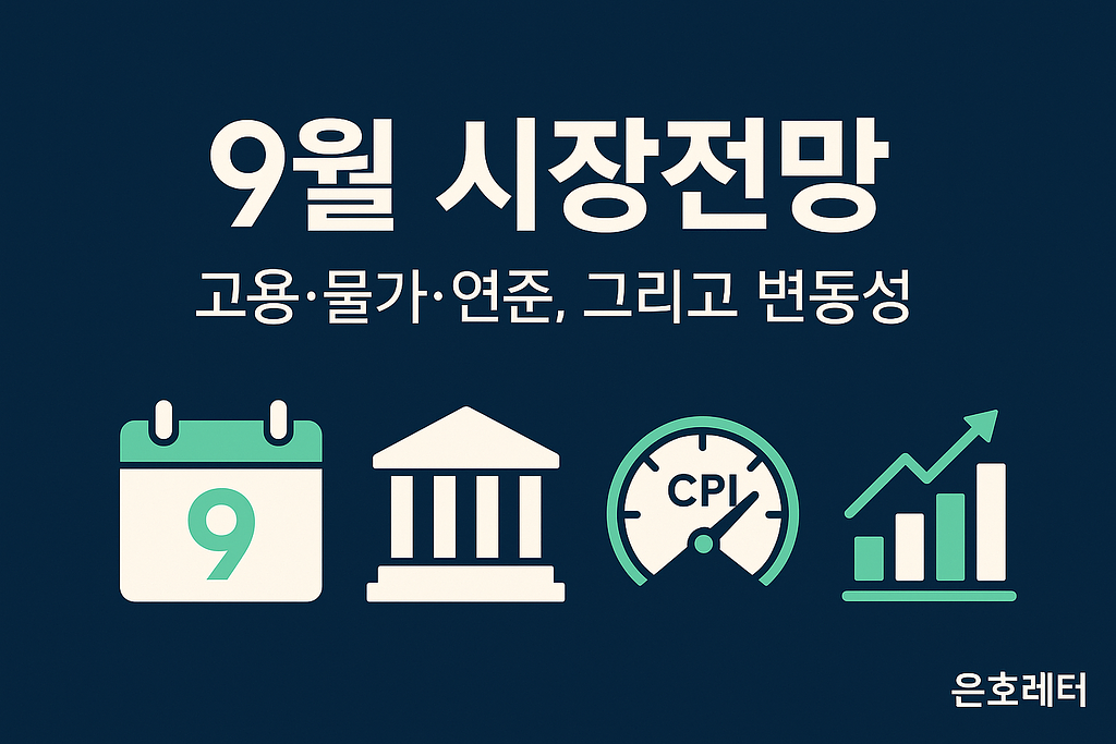 [은호레터]9월 시장전망: ‘완만한 둔화’가 기본, 하지만 데이터 노이즈와 관세 변수는 커졌다의 썸네일 이미지