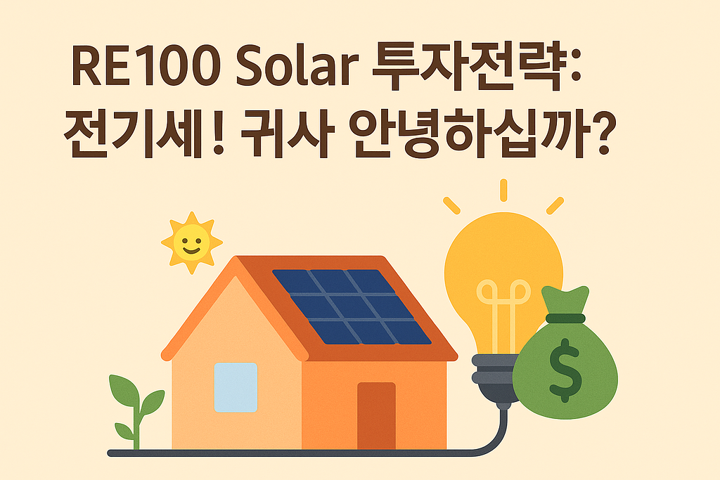 ☀️ RE100 Solar 투자전략: 💡 전기세! 귀사 안녕하십니까?의 썸네일 이미지