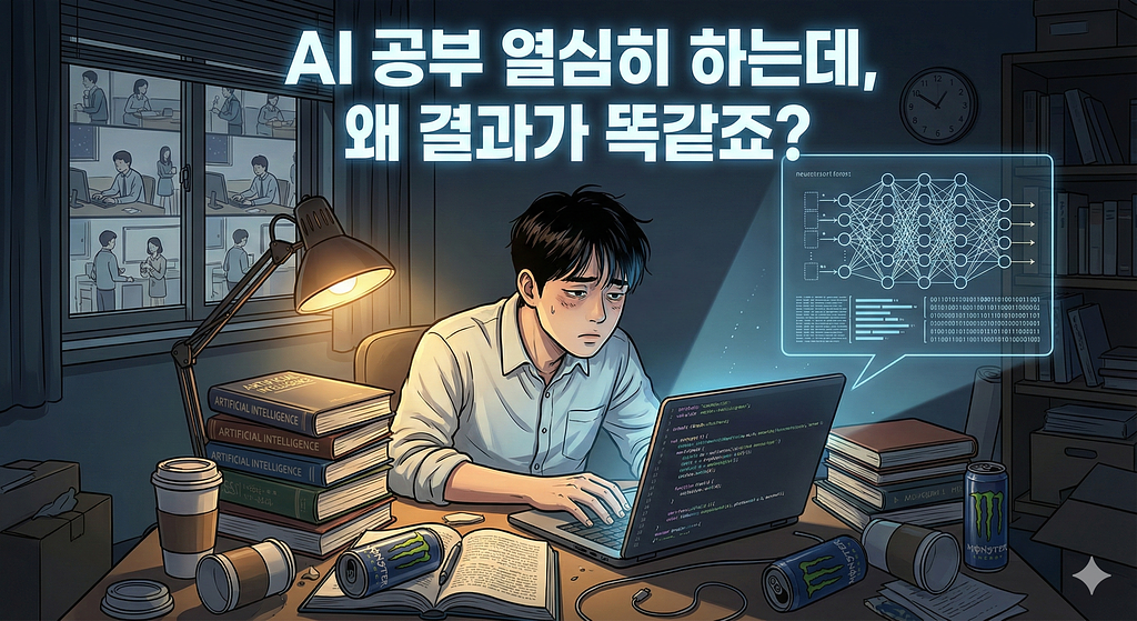 AI 공부 열심히 하는데, 왜 결과가 똑같죠?의 썸네일 이미지