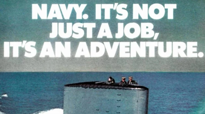 <미 해군 포스터, 출처: Click Americana >