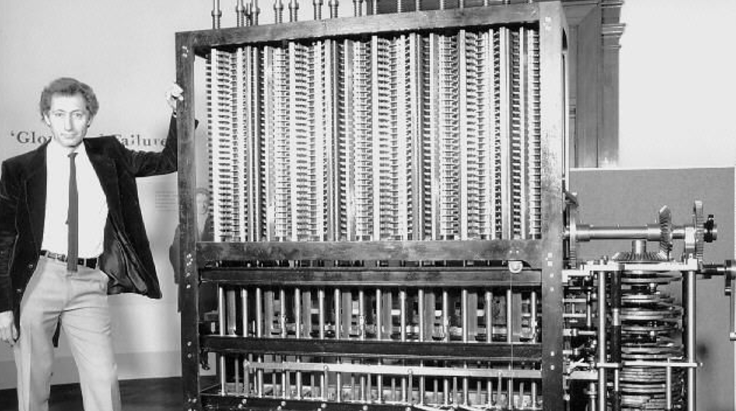 <찰스 배비지와 그의 발명품, 출처: Login Endz >