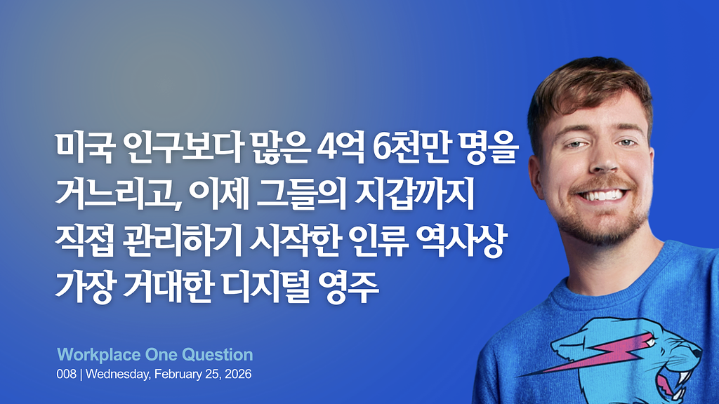 WORK8. 유튜브 4억 6,600만 명 구독자를 가진 MrBeast가 은행을 만든다의 썸네일 이미지