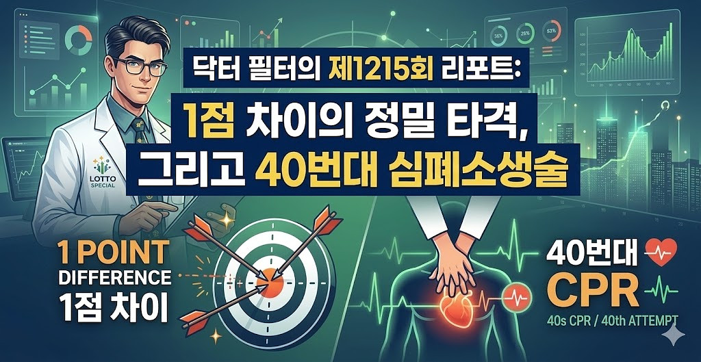 닥터 필터의 제1215회 리포트: 1점 차이의 정밀 타격, 그리고 40번대 심폐소생술의 썸네일 이미지
