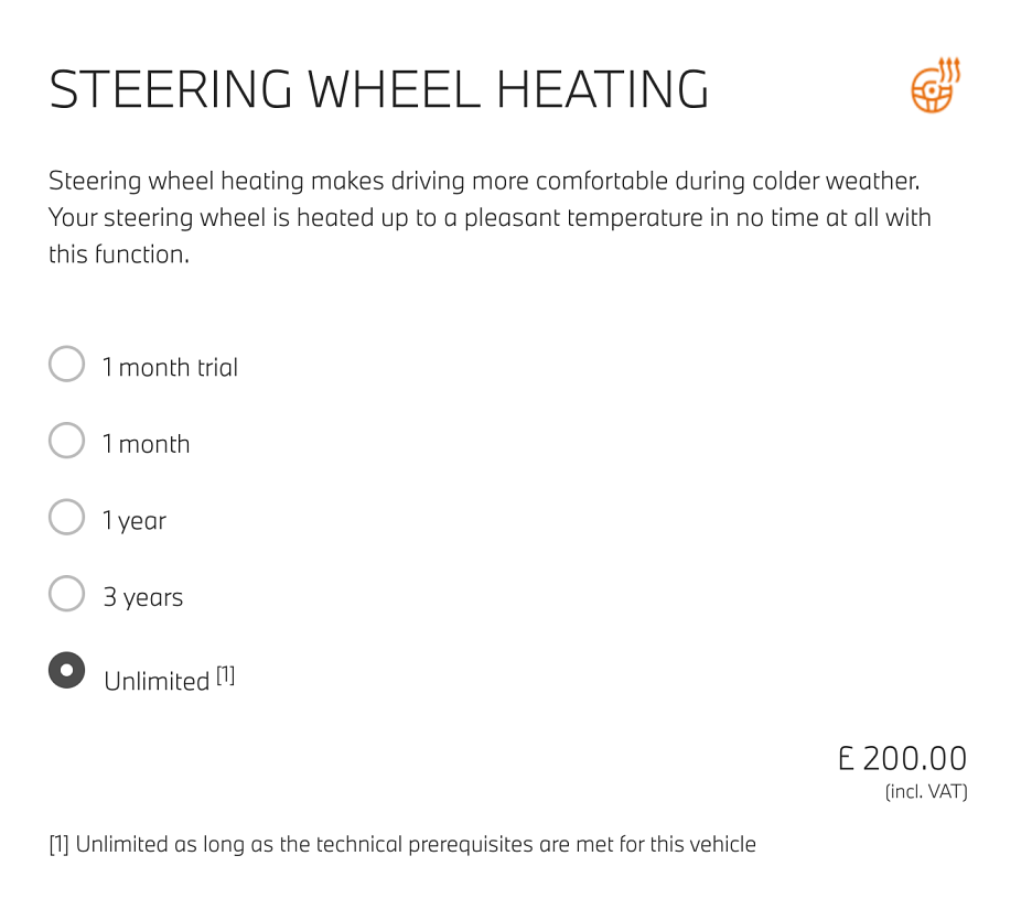 BMW는 몇 가지 옵션을 구독제로 진행했다가 큰 반발을 샀다.