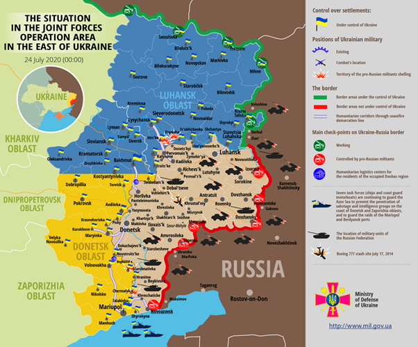 우크라이나는 친러 성향 반군과 우크라이나 정부군 사이의 내전을 겪고 있다. 러시아는 이 내전에 매우 깊숙이 개입하여, 사실상 침공이라는 평가를 받고 있다.