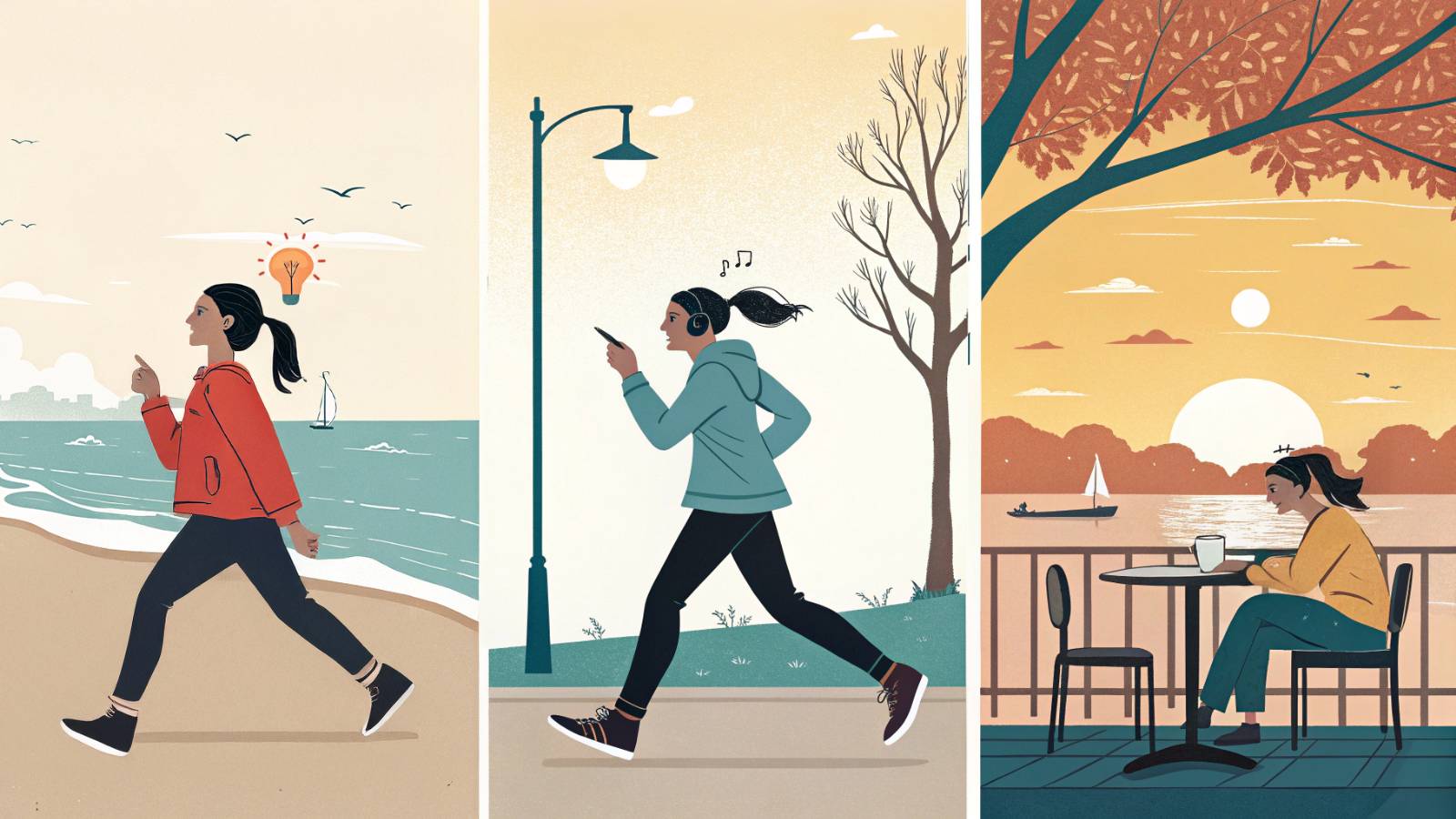 문득 떠오른 영감은 어렵게 정리하지 말고, 단순한 메모로 가볍게 남겨보세요. 나중엔 새로운 아이디어의 씨앗이 되기도 하니까요. (제작: 넛쥐+recraft.ai)