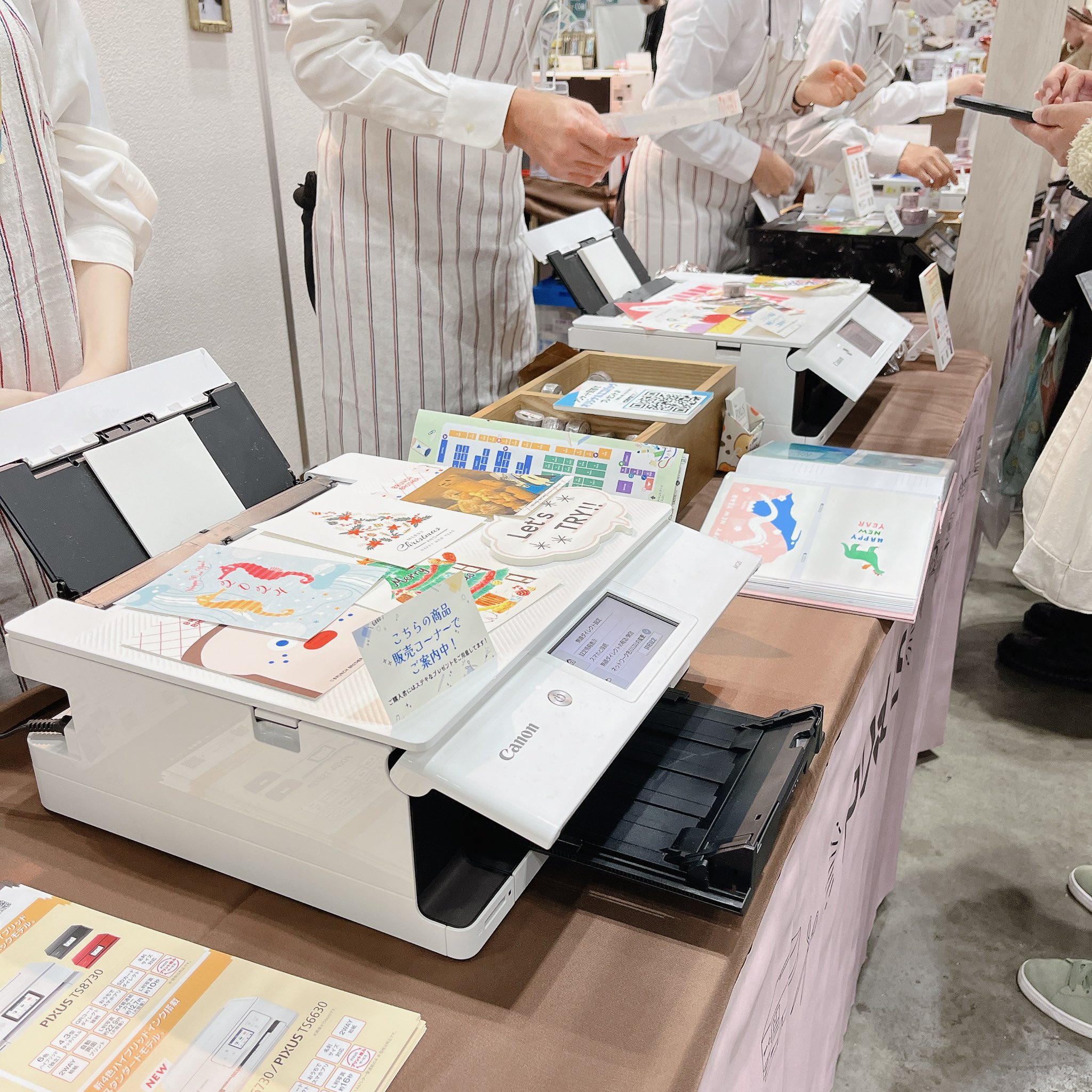 캐논 프린터 체험 부스, 출처 - '문구여자전' 공식 X 계정