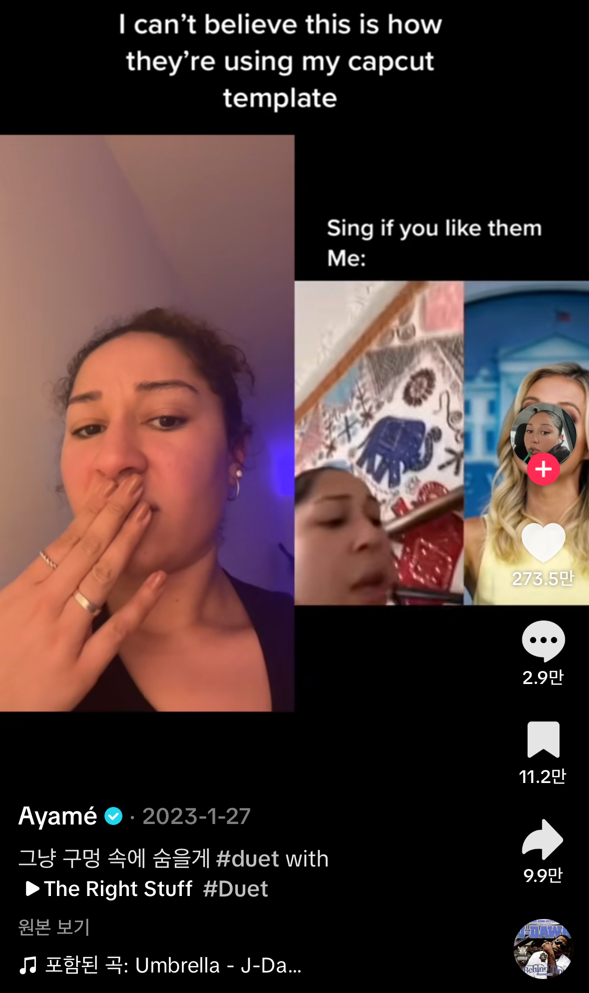 출처 : Ayame 틱톡