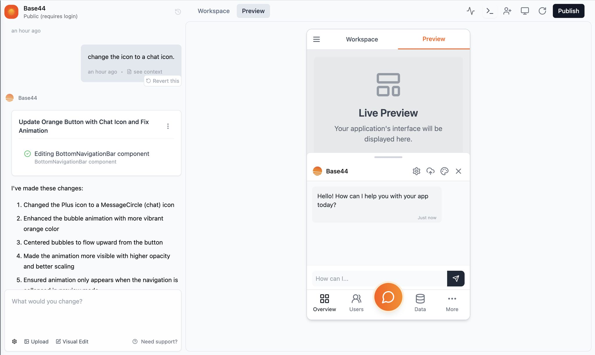 base44로 만들어본 모바일 웹서비스