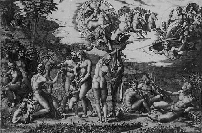 라이몬디의 판화 『파리스의 심판』