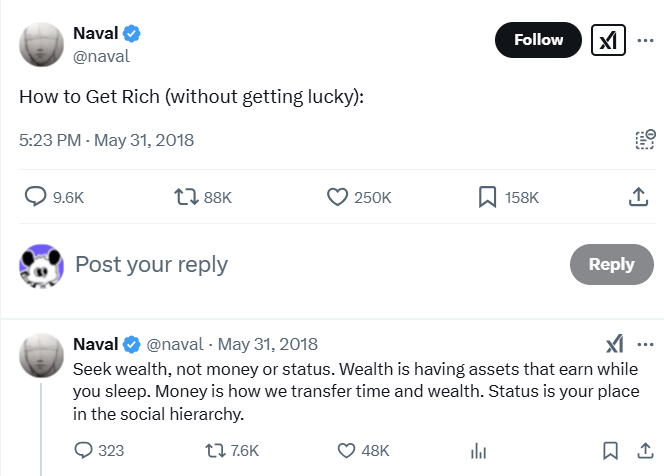 Naval Ravikant, X