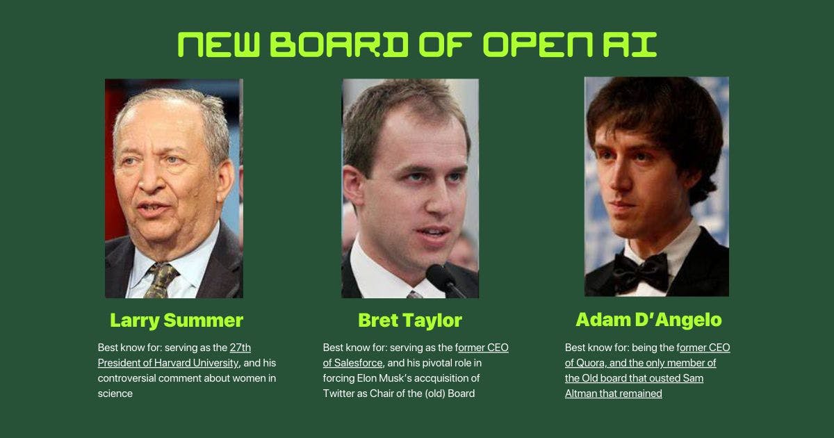 현재 오픈AI의 이사회 멤버