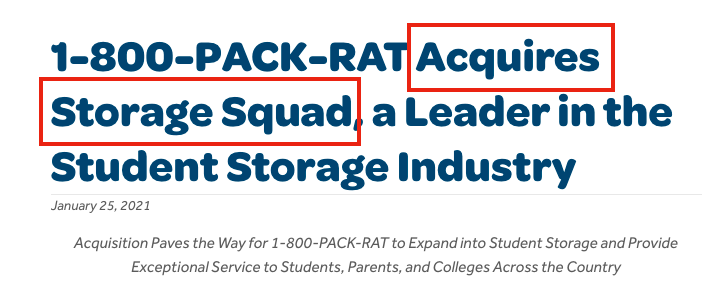 700억에 엑싯한 Storage Squad. 