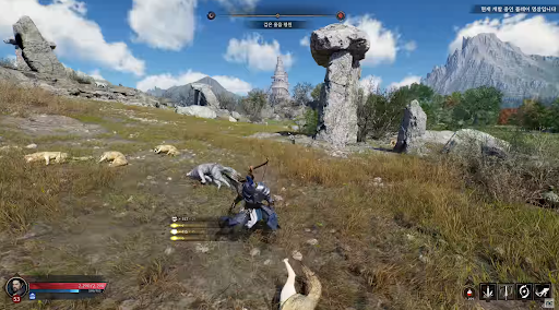 2022년 3월 공개된 ‘쓰론 앤 리버티’ 공식 트레일러의 한 장면. 택진이형, 이번엔 리니지 아니지…? 다른거 맞지…?