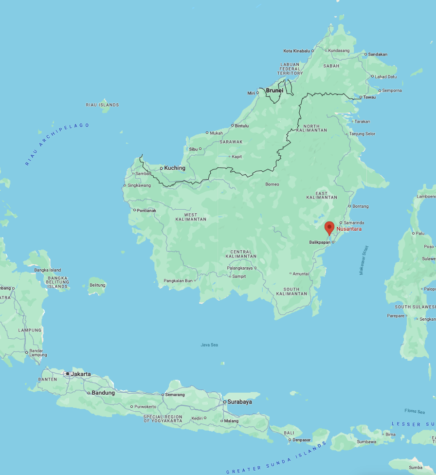 Google Maps, Nusantara