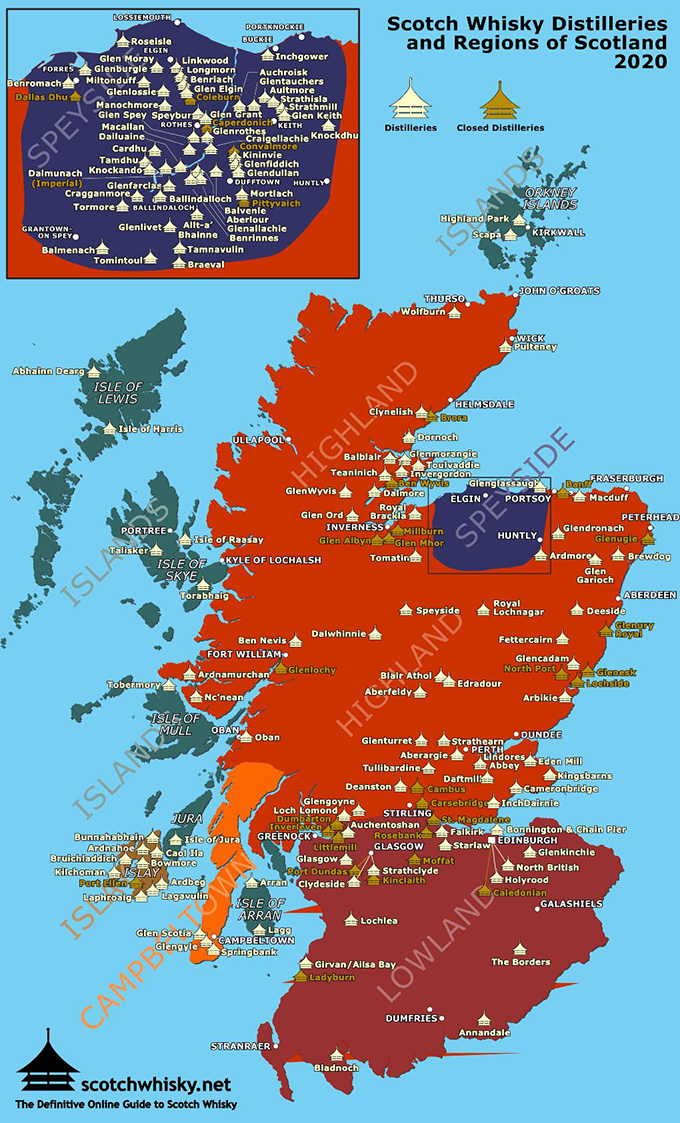 스페이사이드 증류소 (출처 - www.scotchwhisky.net)