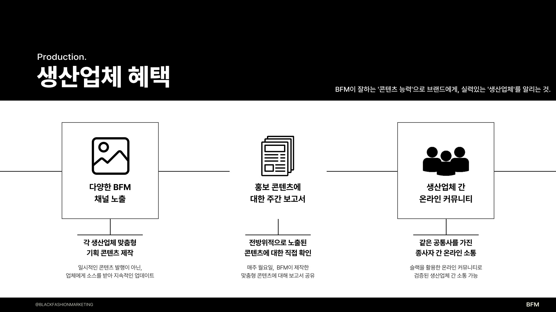 ▲ 생산업체에게 주어지는 3가지 혜택