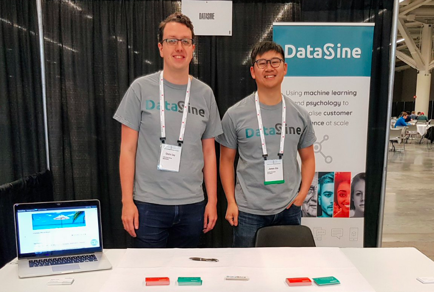 DataSine의 초기 핵심 팀 멤버인 수석 과학자 James Gin과 CTO Chris Loy