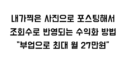 사진 포스팅 해서 조회수로 수익화 하는 방법💰의 썸네일 이미지