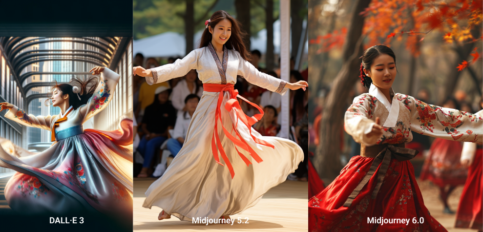 a korean female is dancing 