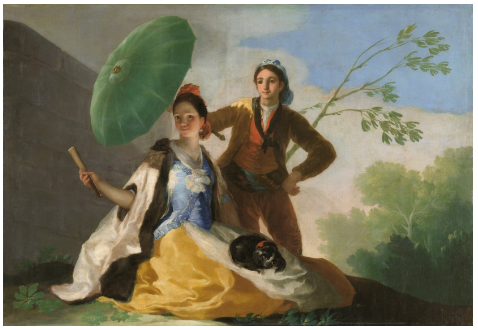 고야의 <양산> 출처: 프라도미술관 홈페이지