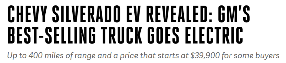 Chevy Silverado EV revealed: GM’s best-selling truck goes electric - The Verge