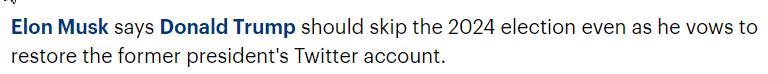 https://www.dailymail.co.uk/news/article-10811709/Elon-Musk-says-Trump-SHOULDNT-run-president-2024-Twitter-back.html