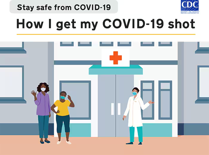 발당 장애가 있는 사람을 위한 COVID-19 자료 (이미지: 미국 CDC)