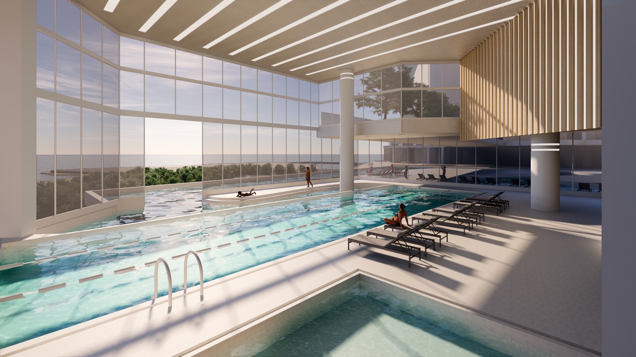 라이노와 엔스케이프를 이용한 수영장 이미지 