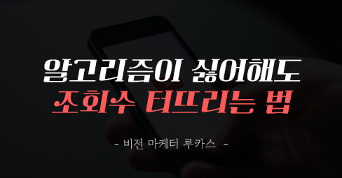 알고리즘이 싫어해도 조회수를 터뜨리는 법의 썸네일 이미지
