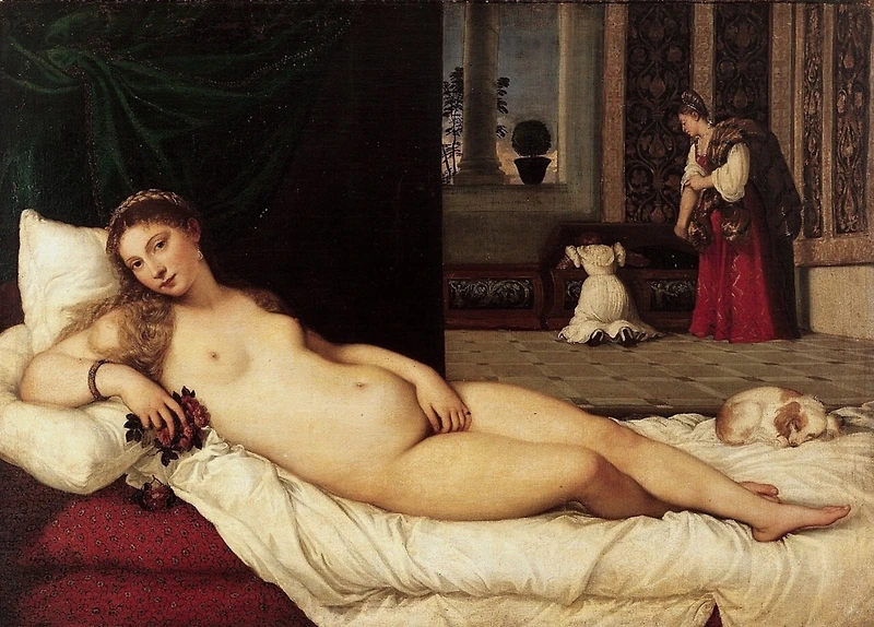 티치아노 / 우르비노의 비너스 (Venus of Urbino) / 1538 / 피렌체 우피치 미술관