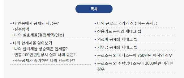 한국납세자연맹 맞춤 세테크 리포트에서는 이런 것들을 알 수 있어요!