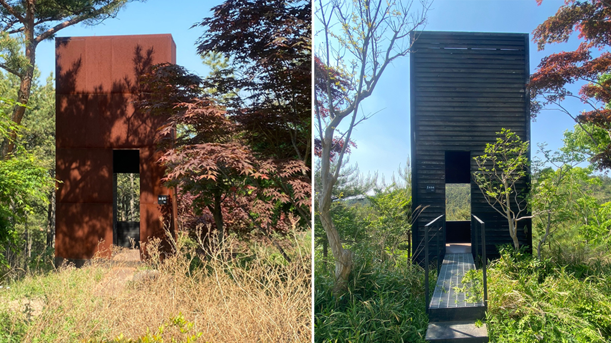 사유원 곳곳에 위치한 생태 화장실