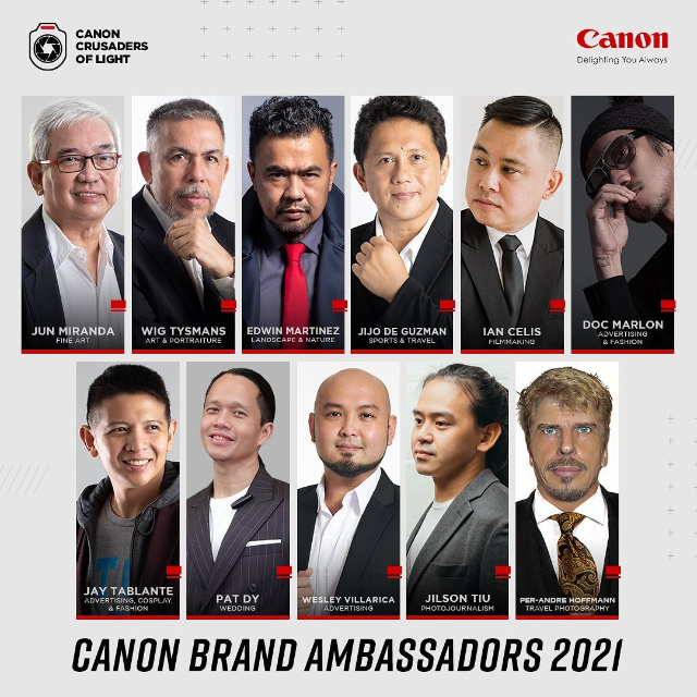 2021년 캐논 브랜드 앰버서더 