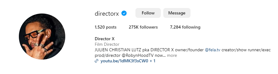 출처 https://www.instagram.com/directorx/?hl=en