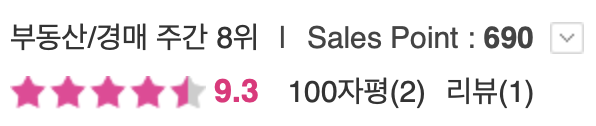 알라딘 부동산 주간 Top8 (20250130 기준)